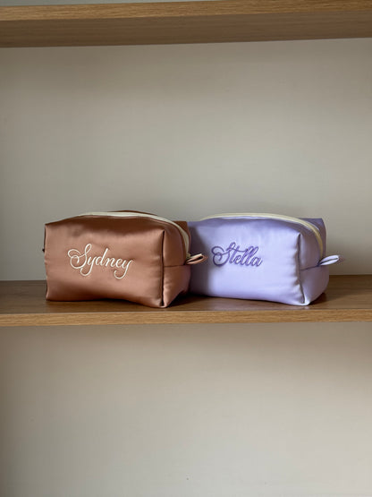 Makeup Pouch - Silk Dream - Custom Name