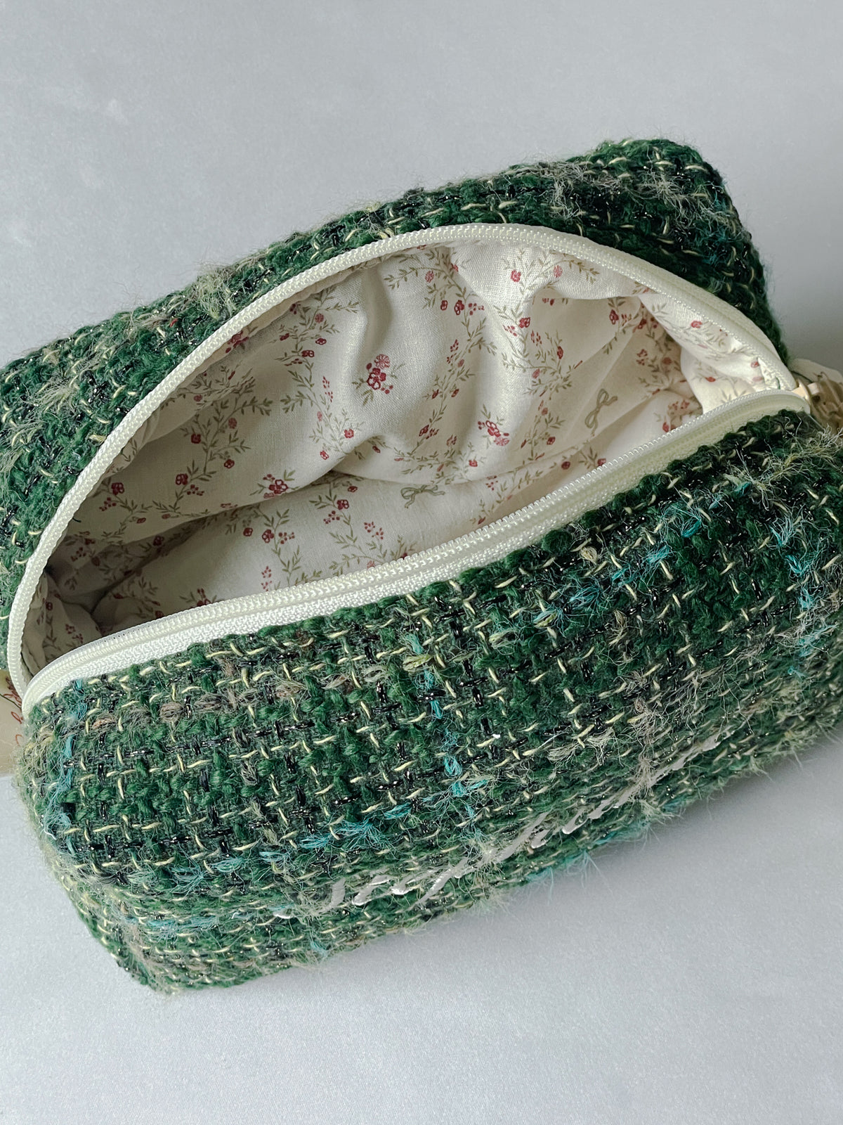 Makeup Pouch - Evergreen - Custom Name