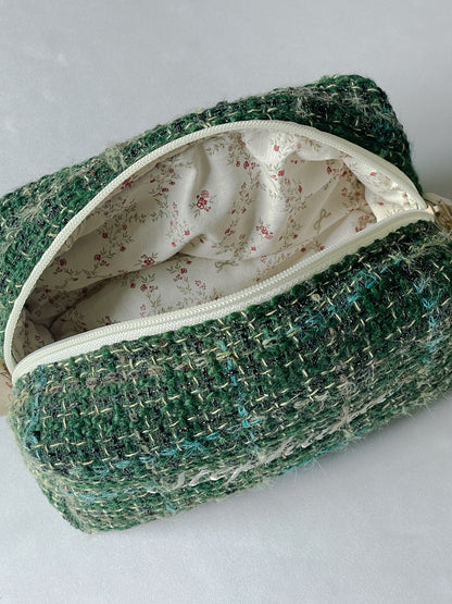 Makeup Pouch - Evergreen - Custom Name