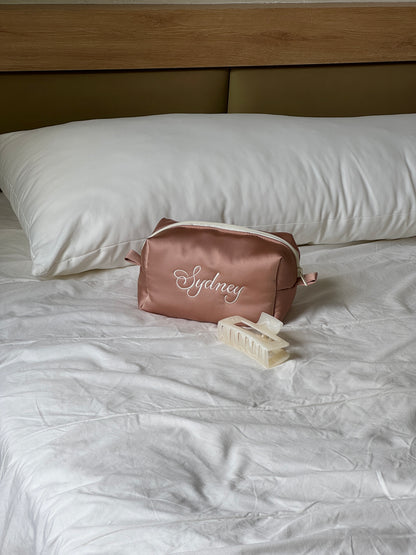 Makeup Pouch - Silk Dream - Custom Name