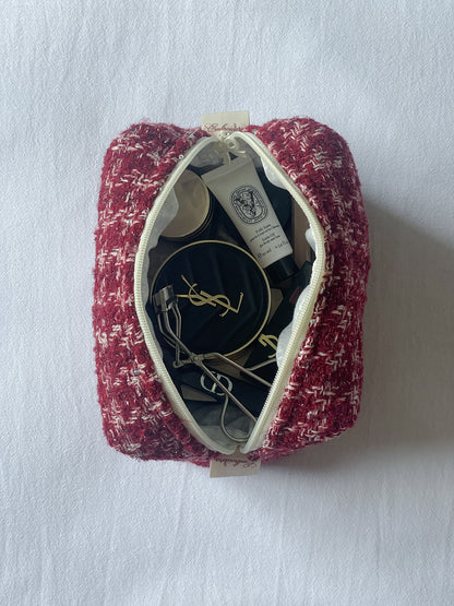 Makeup Pouch - Ruby Tweed - Custom Name