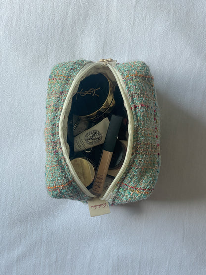Makeup Pouch - Sea Glass - Custom Name