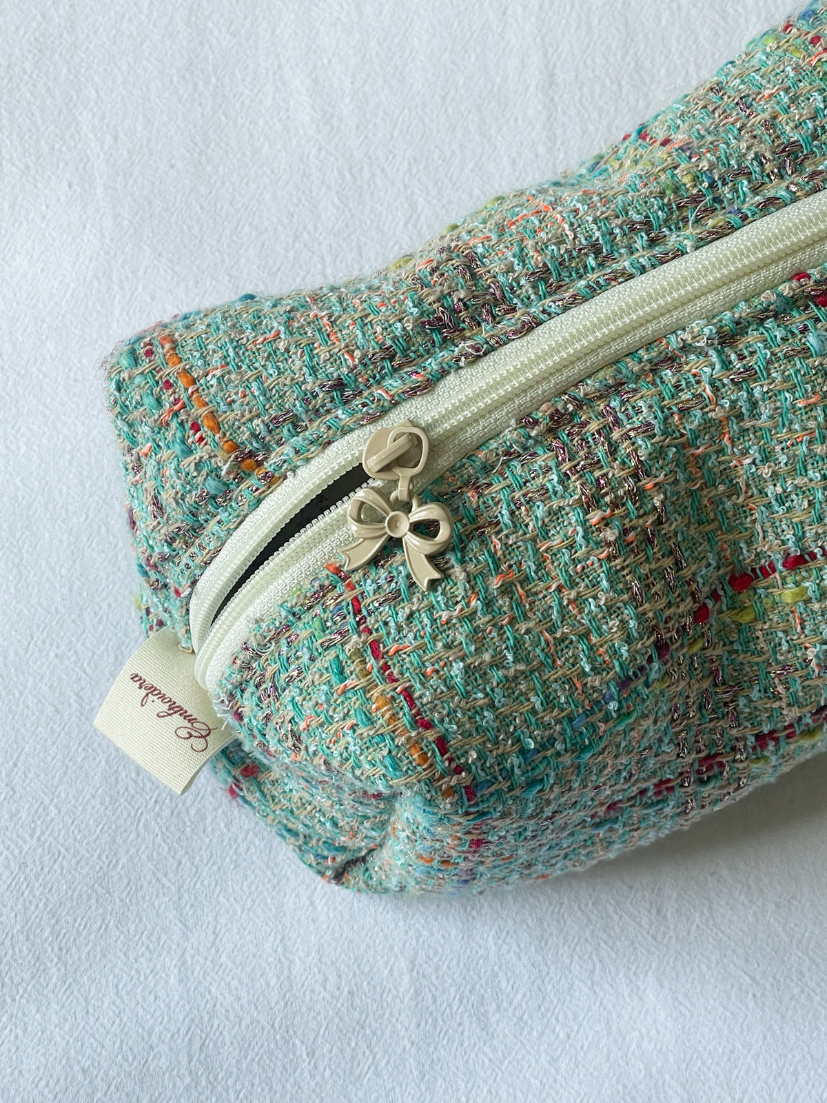 Makeup Pouch - Sea Glass - Custom Name