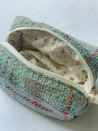 Makeup Pouch - Sea Glass - Custom Name