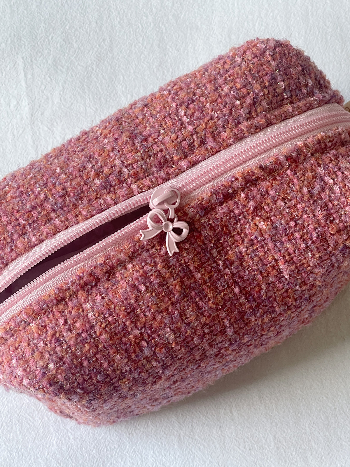 Makeup Pouch - Rosy Blush - Custom Name