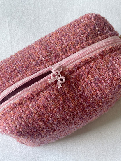 Makeup Pouch - Rosy Blush - Custom Name