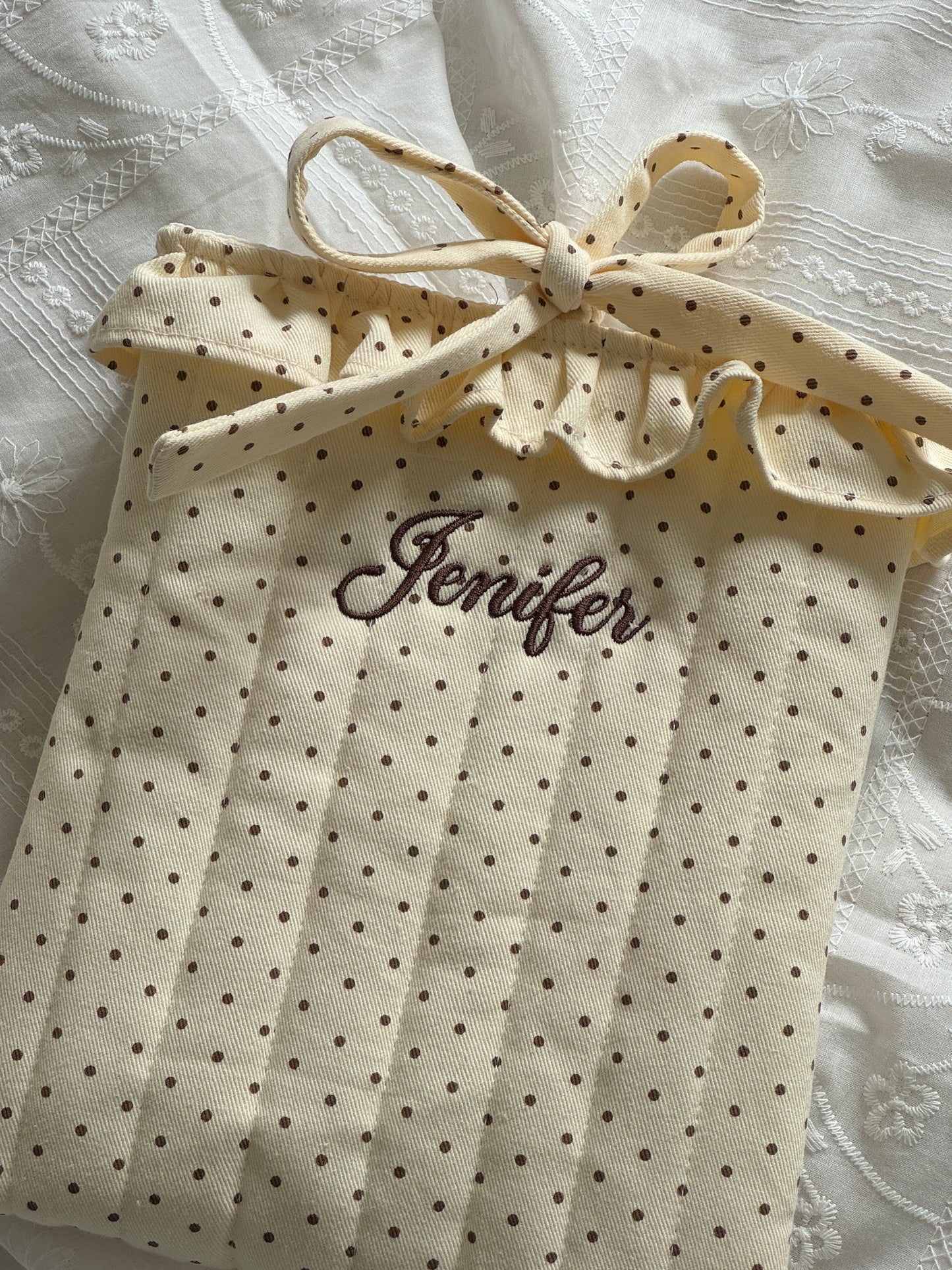 Book Sleeve - Polka - Custom Name