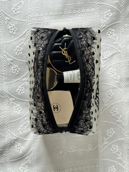 Makeup Pouch - Noir Secret 1 - Custom Name