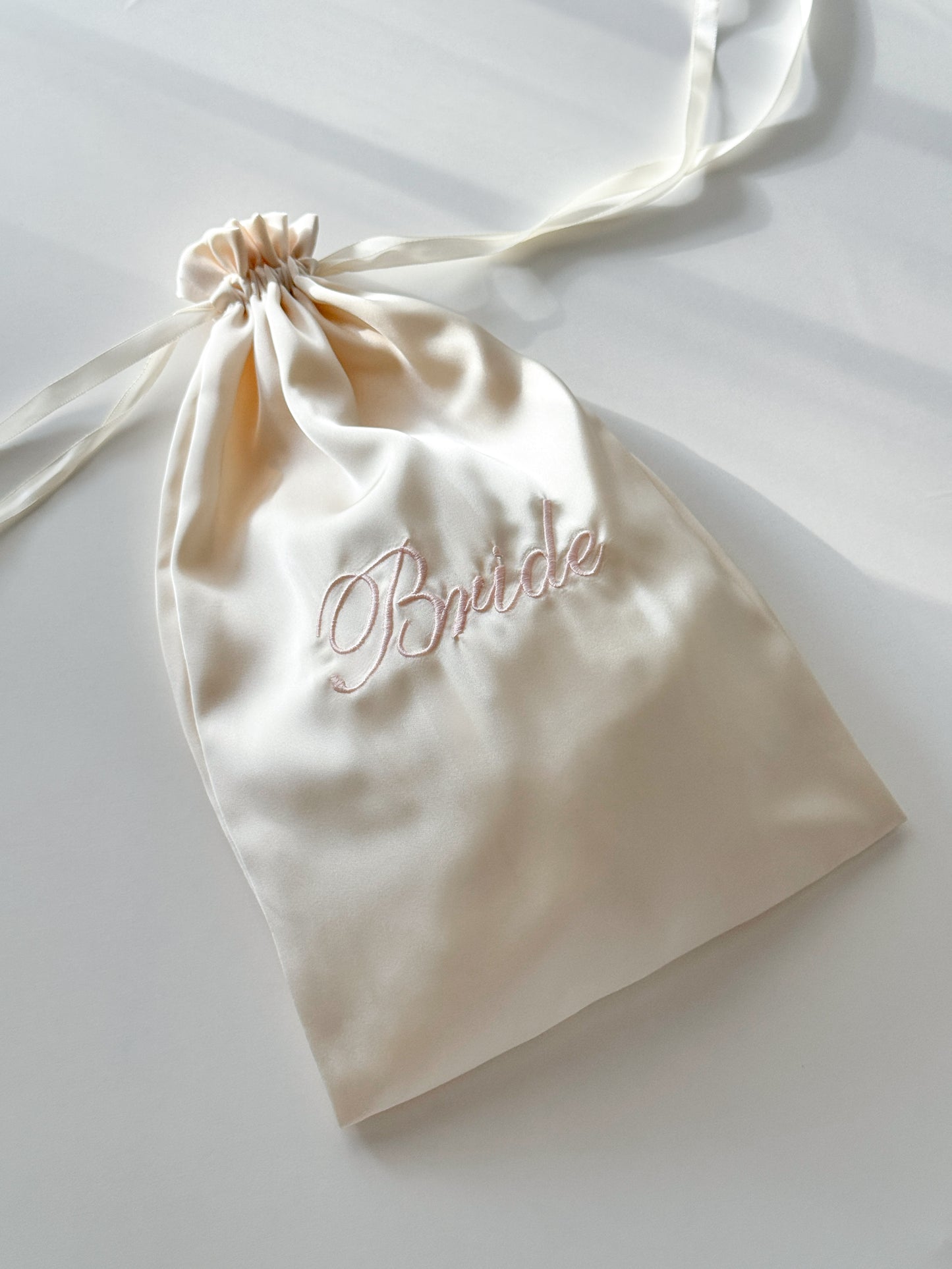 Silk Drawstring Bag - Custom Name