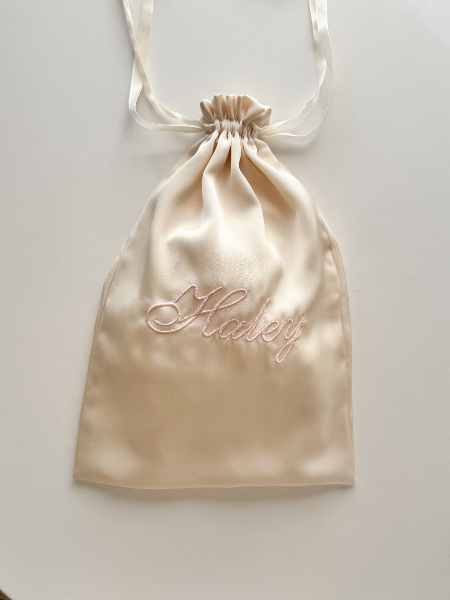 Silk Drawstring Bag - Custom Name
