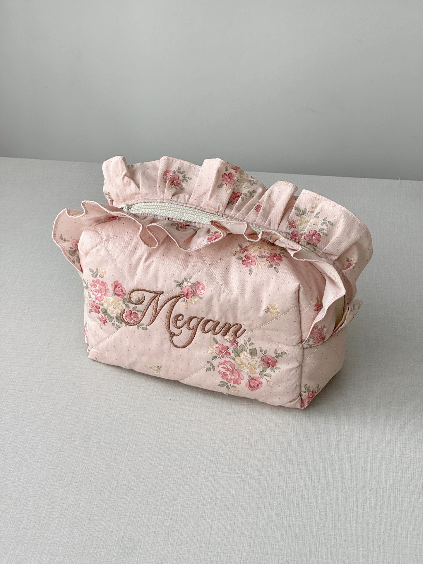 Makeup Pouch - Rosy - Custom Name