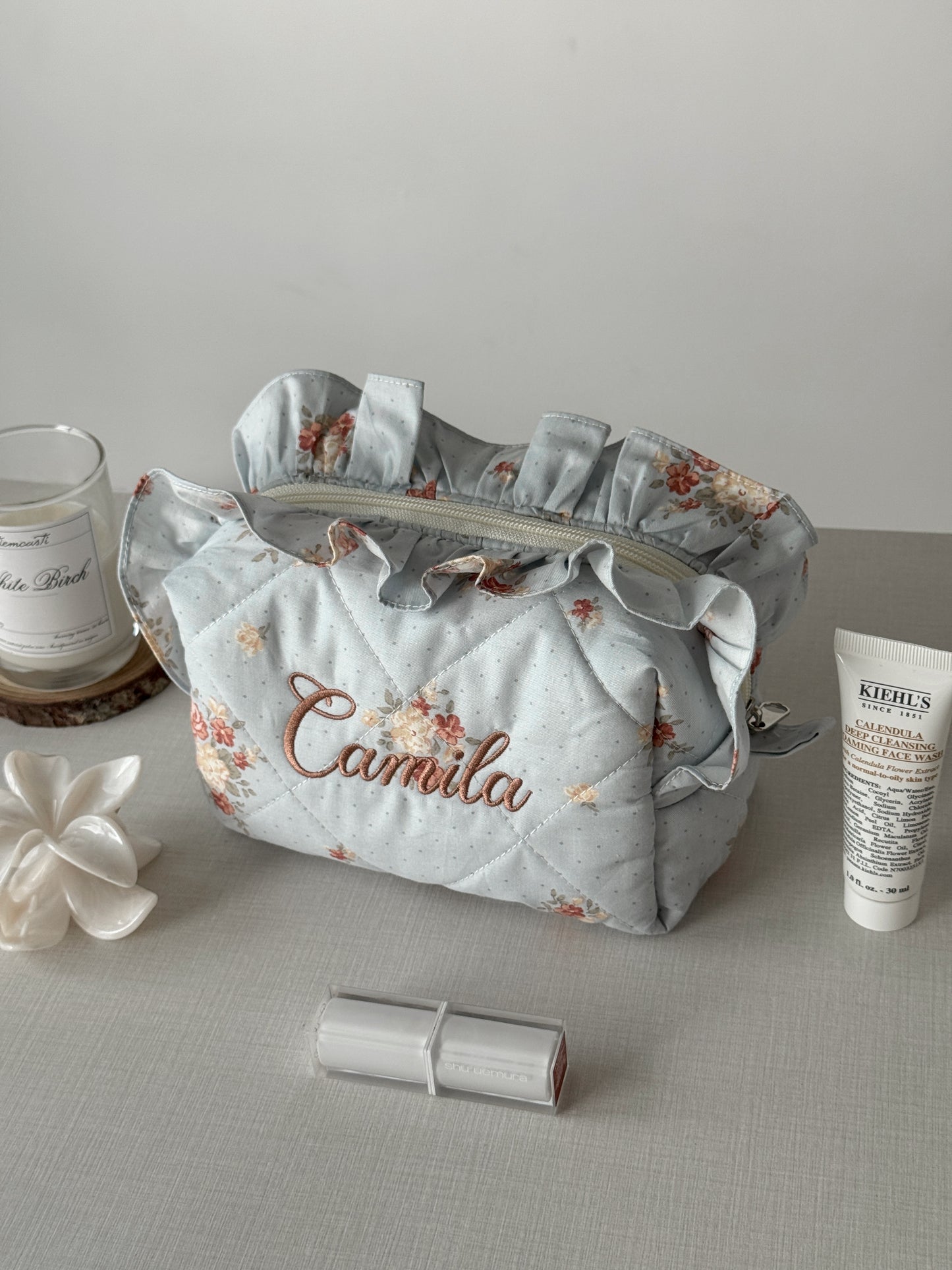 Makeup Pouch - Blue Hour - Custom Name