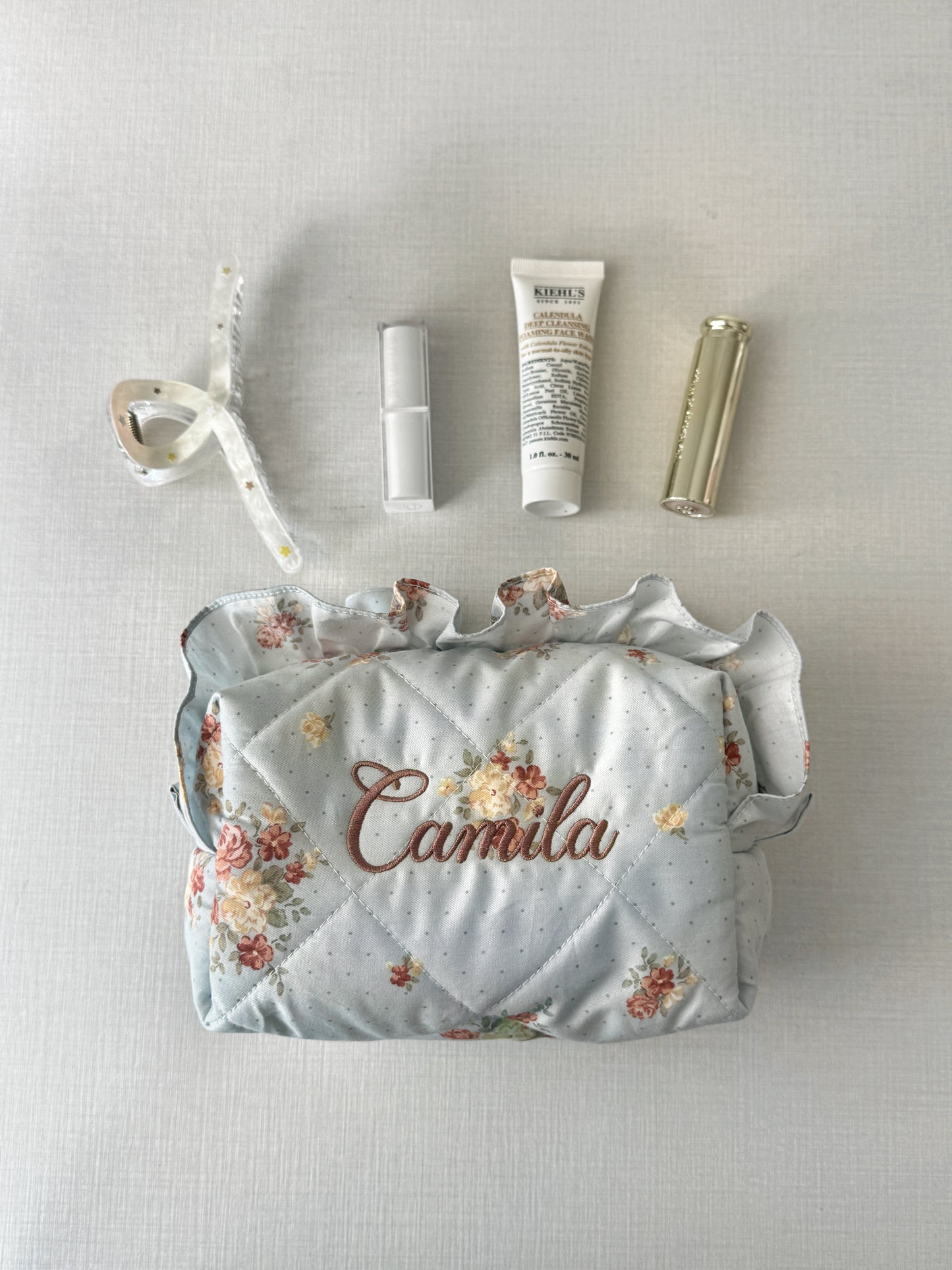 Makeup Pouch - Blue Hour - Custom Name