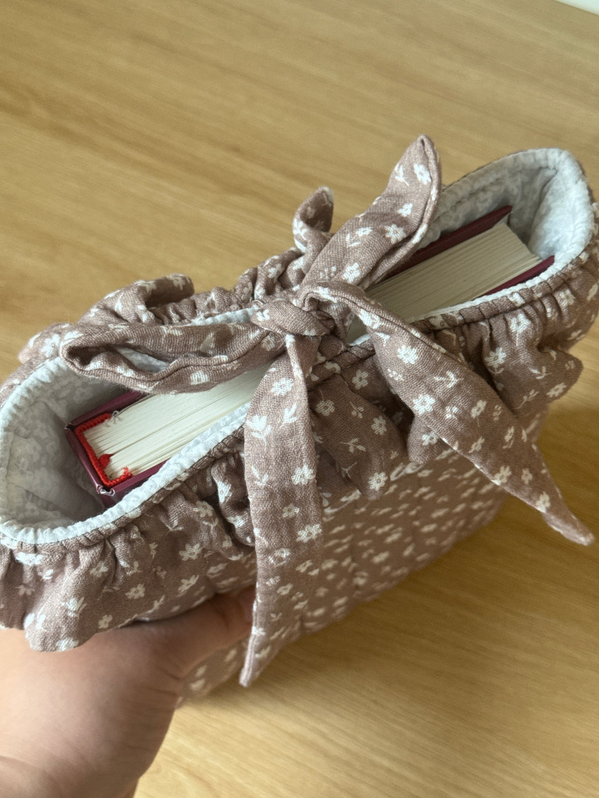 Book Sleeve - Vintage Floral - Custom Name