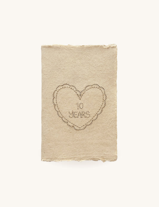 Embroidered Love Card - Anniversary