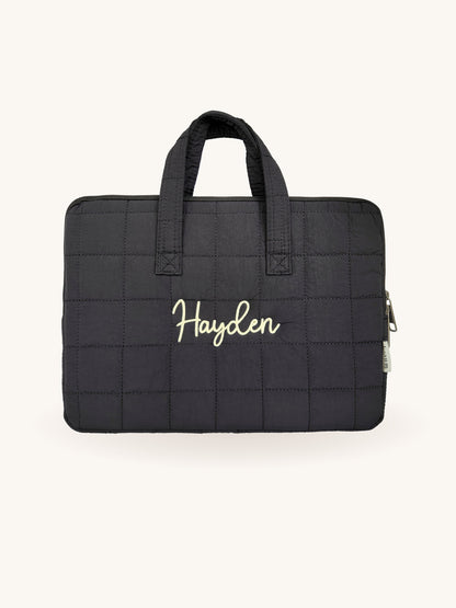 Laptop Sleeve - Modern Black - Custome Name