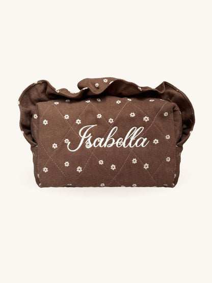 Makeup Pouch - Cocoa 2 - Custom Name