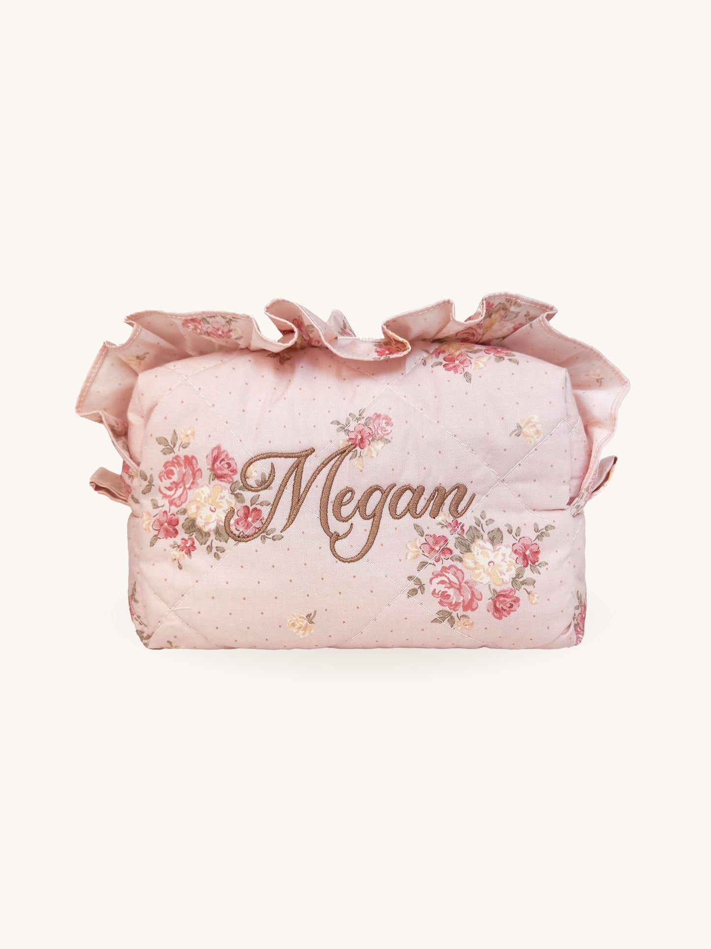 Makeup Pouch - Rosy - Custom Name