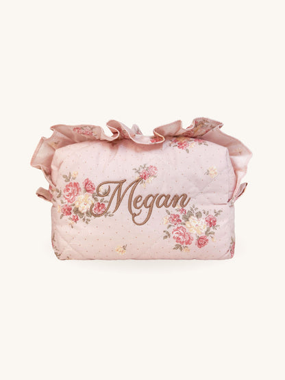 Makeup Pouch - Rosy - Custom Name