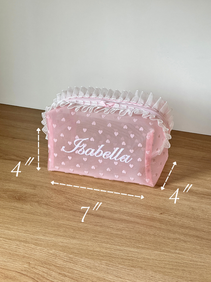 Makeup Pouch - Blush Secret 5 - Custom Name