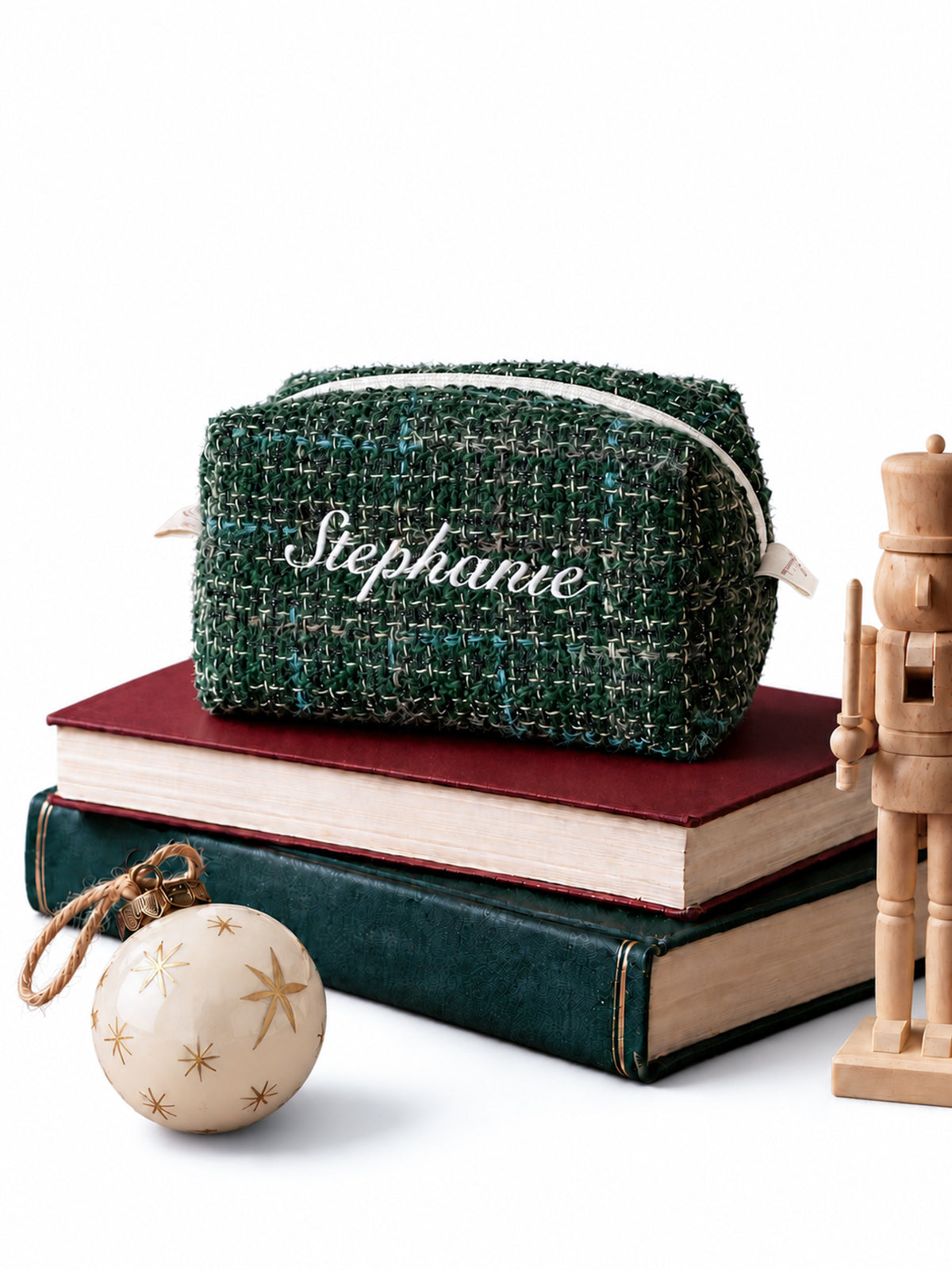 Makeup Pouch - Evergreen - Custom Name